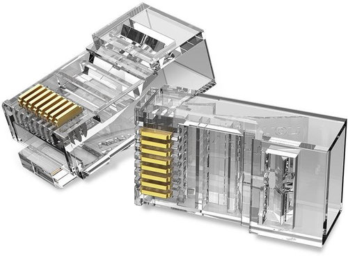 Vention Cat.5E UTP RJ45 Modular Plug Transparent - 50er Pack - Steckverbinder - Hauptbild