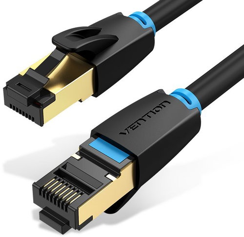 Vention Cat.8 SFTP Patch Cable 1.5m Black - Ethernet Cable - Main image