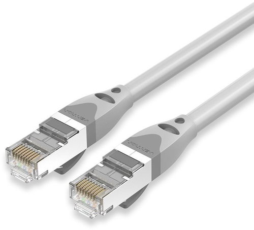 Vention Cat6A SFTP Patch Cable 20M Gray - Ethernet Cable - Main image