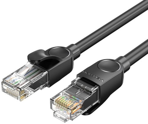 Vention Cat 6 UTP Ethernet Patch Cable 3M Black - Ethernet Cable - Main image