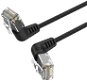 Vention Cat6A UTP Rotate Right Angle Ethernet Patch Cable  Slim Type 20 m fekete - Hálózati kábel