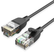 Vention CAT6a UTP Patch Cord Cable, 0.5m, fekete/sárga - Hálózati kábel