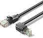 Vention Cat.6 UTP Downward Right Angle Ethernet Patch Cable 1.5M Black - Síťový kabel