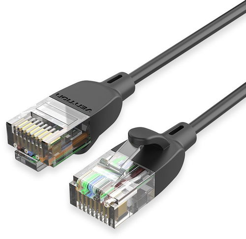 Vention CAT6a UTP Patch Cord Cable 2m Black/Yellow - Síťový kabel - Hlavní obrázek