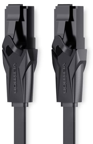 Vention Flat CAT6 UTP Patch Cord Cable 5 m Black - Sieťový kábel - Hlavný obrázok