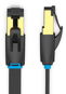 Vention Flat Cat.8 Patch Cable, 1m, fekete - Hálózati kábel