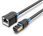 Vention Cat.6 SSTP Extension Patch Cable, 1m, fekete - Hálózati kábel