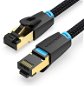 Vention Cotton Braided Cat.8 SFTP Patch Cable 1.5m Black - Ethernet Cable