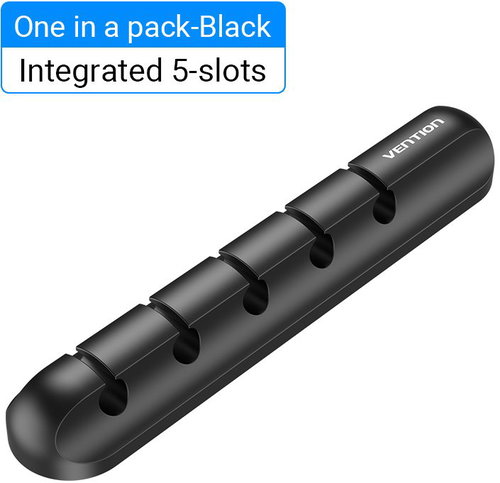 Vention 5 Ports Desktop Cable Manager Black - Kabel-Organizer - Hauptbild