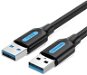Datový kabel Vention USB 3.0 Male to USB Male Cable 1.5M Black PVC Type - Datový kabel