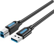 Vention USB 3.0 Male to USB-B Male Printer Cable 1m Black PVC Type - Adatkábel