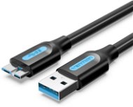 Vention USB 3.0 (M) to Micro USB-B (M) Cable 0.25m Black PVC Type - Adatkábel
