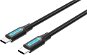 Adatkábel Vention Type-C (USB-C) 2.0 Male to USB-C Male Cable 1m Black PVC Type - Datový kabel