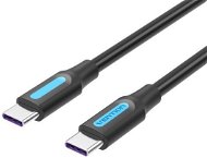 Vention Type-C (USB-C) 2.0 (M) to USB-C (M) 100W / 5A Cable 2m Black PVC Type - Adatkábel