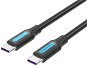 Datový kabel Vention Type-C (USB-C) 2.0 (M) to USB-C (M) 100W / 5A Cable 2m Black PVC Type - Datový kabel
