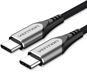 Vention Type-C (USB-C) 2.0 (M) to USB-C (M) Cable 0.5m Gray Aluminum Alloy Type - Data Cable