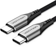 Vention Type-C (USB-C) 2.0 (M) to USB-C (M) Cable 0.5m Gray Aluminum Alloy Type - Dátový kábel