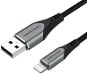 Vention Lightning MFi to USB 2.0 Braided Cable (C89) 1m Gray Aluminum Alloy Type - Dátový kábel