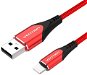 Vention Lightning MFi to USB 2.0 Braided Cable (C89) 1m Red Aluminum Alloy Type - Adatkábel