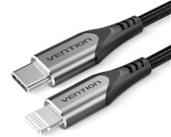 Vention Lightning MFi to USB-C Braided Cable (C94) 1m Gray Aluminum Alloy Type - Adatkábel