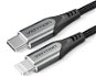Vention Lightning MFi to USB-C Braided Cable (C94) 1.5m Gray Aluminum Alloy Type - Dátový kábel