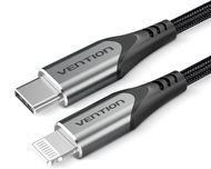 Vention Lightning MFi to USB-C Braided Cable (C94) 2m Gray Aluminum Alloy Type - Data Cable