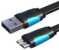 Data Cable Vention USB 3.0 (M) to Micro USB-B (M), 0.25m, Black - Datový kabel