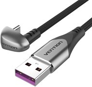 Vention USB-C to USB 2.0 U-Shaped 5A Cable 1m Gray Aluminum Alloy Type - Adatkábel