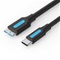 Dátový kábel Vention USB-C to Micro USB-B 3.0 2A Cable 0,5 m Black - Datový kabel