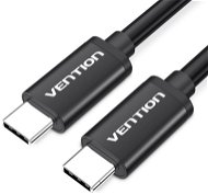 Vention Type-C (USB-C) Cable (4K / PD / 60W / 5Gbps / 3A) 1m Black - Adatkábel