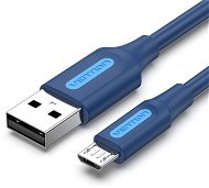 Vention USB 2.0 to Micro USB 2A Cable 1m Deep Blue - Adatkábel