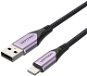 Vention MFi Lightning to USB Cable Purple 1M Aluminum Alloy Type - Data Cable