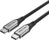 Adatkábel Vention Nylon Braided Type-C (USB-C) Cable (4K / PD / 60W / 5Gbps / 3A) 0,5m Gray - Datový kabel