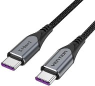 Vention USB-C 3.1 Gen2 100W 10Gbps Cable 1m Gray Aluminum Alloy Type - Adatkábel