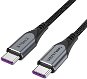Vention USB-C 3.1 Gen 2 100W 10Gbps Cable 1M Gray Aluminum Alloy Type - Datový kabel