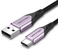 Vention Cotton Braided USB-C to USB 2.0 Cable Purple 1m Aluminum Alloy Type - Adatkábel