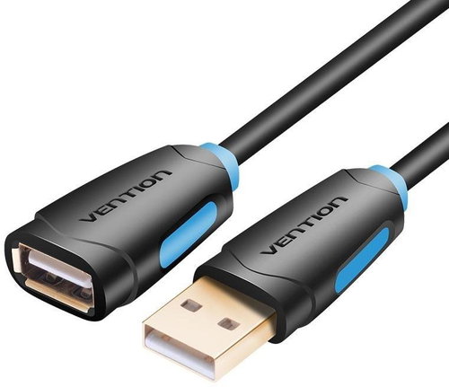 Vention USB2.0 Extension Cable 1M Black - Data Cable - Main image