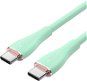 Vention USB-C 2.0 Silicone Durable 5A Cable 1.5 m Light Green Silicone Type - Dátový kábel