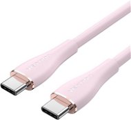 Vention USB-C 2.0 Silicone Durable 5A Cable 1m Light Pink Silicone Type - Datenkabel