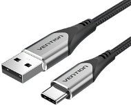 Data Cable Vention Type-C (USB-C) <-> USB 2.0 Cable 3A, Grey, 1m, Aluminium Alloy Type - Datový kabel