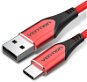 Vention Type-C (USB-C) <-> USB 2.0 Cable 3A Red 1 m Aluminum Alloy Type - Dátový kábel