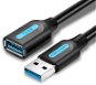 Vention USB 3.0 Male to USB Female Extension Cable 0.5m Black PVC Type - Adatkábel