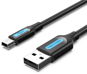 Adatkábel Vention Mini USB (M) to USB 2.0 (M) Cable 0.25m Black PVC Type - Datový kabel