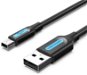 Vention Mini USB (M) to USB 2.0 (M) Cable 0.25m Black PVC Type - Adatkábel