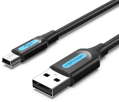 Vention Mini USB (M) to USB 2.0 (M) Cable 2m Black PVC Type - Datenkabel - Hauptbild