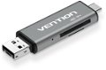 Vention USB2.0 Multi-function Card Reader Gray