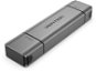 Vention 2-in-1 USB 3.0 A+C Card Reader(SD+TF) Gray Dual Drive Letter Aluminum Alloy Type - Card Reader
