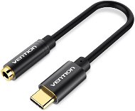 Vention Type-C (USB-C) to 3.5 mm Female Audio Cable Adapter with Chip 0,1 m Black Metal Type - Adapter