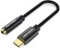 Vention Type-C (USB-C) to 3,5 mm Female Audio Cable Adapter with Chip 0,1 m Black Metal Type - Redukcia