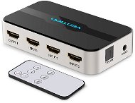 Switch Vention 3 In 1 Out HDMI Switcher With Audio Separation Gray Metal Type - Switch